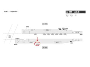 京成　大久保駅／／№5101駅看板・駅広告、位置図