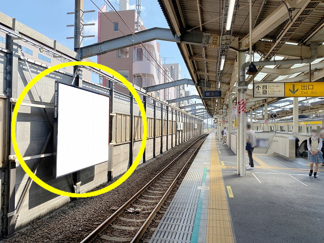 JR／武蔵中原駅／上り線前／№340駅看板・駅広告、写真1