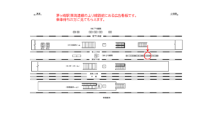 JR／茅ヶ崎駅／上り線側／№6駅看板・駅広告、位置図