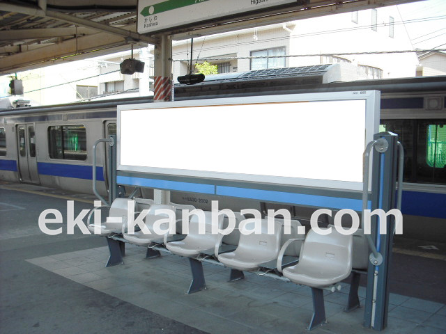 JR／我孫子駅／第1ホーム／№01&№02駅看板・駅広告、写真2