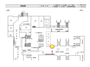 JR／西船橋駅／連絡通路／№203駅看板・駅広告、位置図