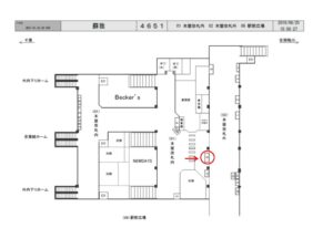 JR　蘇我駅／本屋改札外／№6駅看板・駅広告、位置図