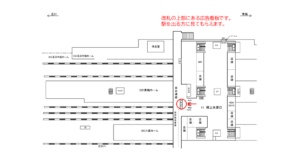 JR／拝島駅／橋上本屋口／№2駅看板・駅広告、位置図