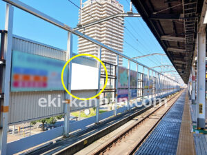 JR／古河駅／下りホーム／№3駅広告、写真2