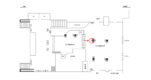 JR／古河駅／本屋改札外／№37駅広告、位置図