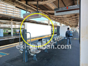 JR／古河駅／上りホーム№B01&B02№02駅広告、写真2