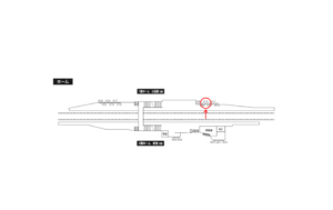 小田急　参宮橋駅／／№0110駅看板・駅広告、位置図
