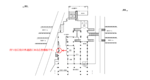 JR／四ツ谷駅／本屋口／№216駅看板・駅広告、位置図