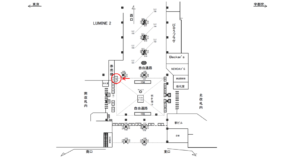 JR／大宮駅／自由通路／№41駅看板・駅広告、位置図
