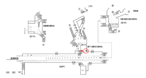 東京メトロ／浅草駅／銀座線／№17駅看板・駅広告、位置図