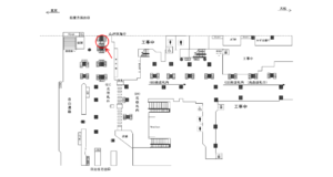 JR／新橋駅／北改札外／№113駅看板・駅広告、位置図
