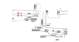 東京メトロ／六本木一丁目駅／南北線／№706駅看板・駅広告、位置図