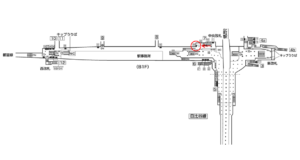 東京メトロ／茅場町駅／東西線／№44駅看板・駅広告、位置図