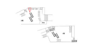 東京モノレール／モノレール浜松町駅／南口／№6駅看板、位置図