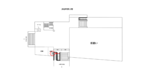 東京モノレール／モノレール浜松町駅／南口／№4駅看板、位置図