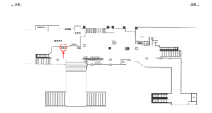 JR／千駄ヶ谷駅／本屋口／№46駅看板・駅広告、位置図