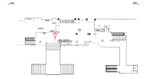JR/千駄ヶ谷駅/本屋口/№41駅看板・駅広告、位置図
