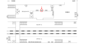 東京モノレール／天王洲アイル駅／コンコース／№3駅看板、位置図