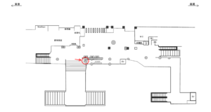 JR／千駄ヶ谷駅／本屋口／№42駅看板・駅広告、位置図