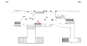 JR/千駄ヶ谷駅/本屋口/№44駅看板・駅広告、位置図