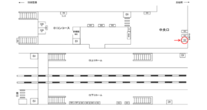 東京モノレール／天王洲アイル駅／コンコース／№104駅看板、位置図