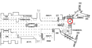 東京メトロ／池袋駅／池袋プレミアムセット3№3駅ポスター、位置図