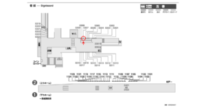 京成　五香駅／／№5307駅看板・駅広告、位置図