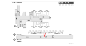 京成　五香駅／／№1112駅看板・駅広告、位置図