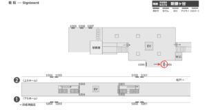 京成　新鎌ヶ谷駅／／№5305駅看板・駅広告、位置図