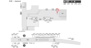 京成　八柱駅／／№5301駅看板・駅広告、位置図