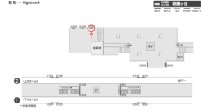 京成　新鎌ヶ谷駅／／№5307駅看板・駅広告、位置図