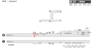 京成　二和向台駅／／№2105駅看板・駅広告、位置図
