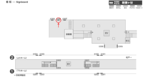 京成　新鎌ヶ谷駅／／№5308駅看板・駅広告、位置図