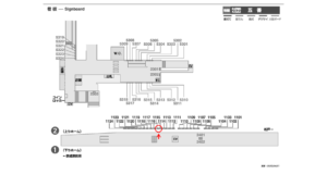 京成　五香駅／／№1115駅看板・駅広告、位置図