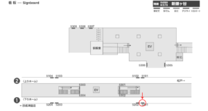 京成　新鎌ヶ谷駅／／№5201駅看板・駅広告、位置図