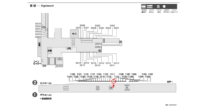 京成　五香駅／／№1110駅看板・駅広告、位置図