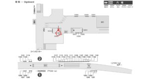 京成　八柱駅／／№5308駅看板・駅広告、位置図