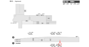 京成　薬園台駅／／№1201駅看板・駅広告、位置図