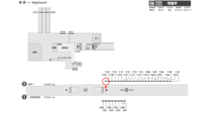 京成　常盤平駅／／№1122駅看板・駅広告、位置図