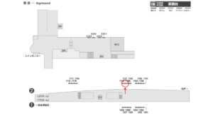 京成　薬園台駅／／№1107駅看板・駅広告、位置図