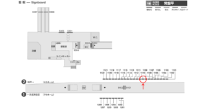 京成　常盤平駅／／№1109駅看板・駅広告、位置図