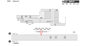 京成　高根木戸駅／／№1106駅看板・駅広告、位置図