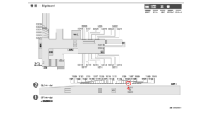 京成　五香駅／／№1105駅看板・駅広告、位置図