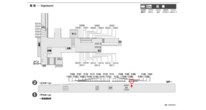 京成　五香駅／／№1103駅看板・駅広告、位置図