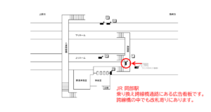 JR／岡部駅／／№1駅看板・駅広告、位置図
