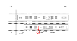 JR／柏駅／上り線側／№81駅看板・駅広告、位置図