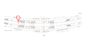 東急／渋谷駅／TY電気額面／№103駅看板・駅広告、位置図