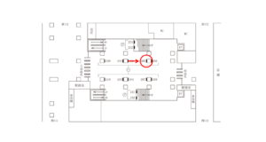 東急／中目黒駅／TY柱巻額面／№105駅看板・駅広告、位置図