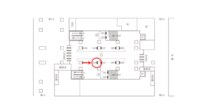 東急／中目黒駅／TY柱巻額面／№103駅看板・駅広告、位置図