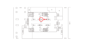 東急／中目黒駅／TY柱巻額面／№102駅看板・駅広告、位置図